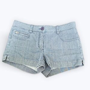 Theory Blue Stripe Shorts Size 0